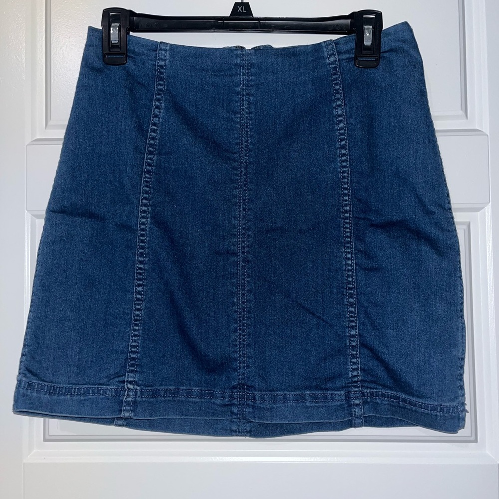 Free People Denim Mini Skirt